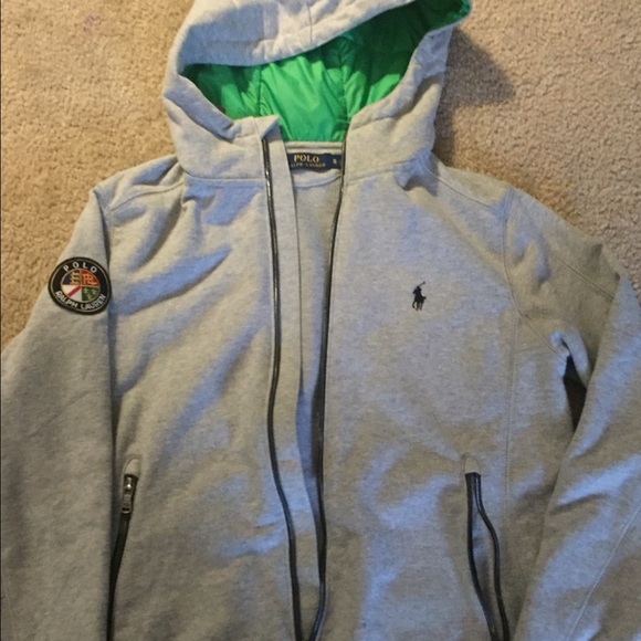 Polo zip up hoodie