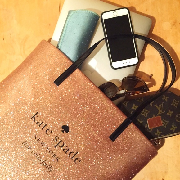 KATE SPADE Pink Sparkle Tote