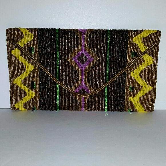 Forever 21 Beaded Envelope Clutch