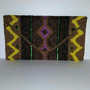 Forever 21 Beaded Envelope Clutch