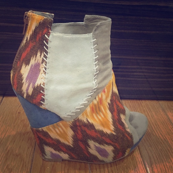 Aldo Patchwork Wedge Heel