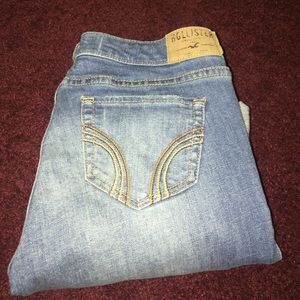 Rolled up jeans