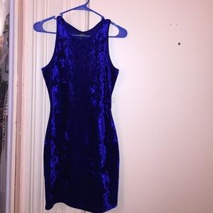 Sexy suede tight fitting dress