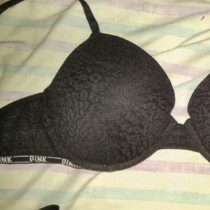 Victoria's Secret Pink Leopard Lace Bra