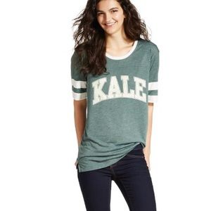 KALE crop top jersey