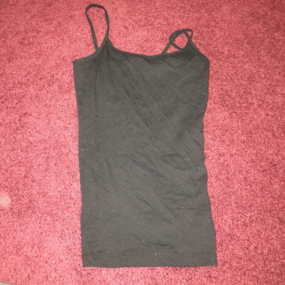 Black tank top