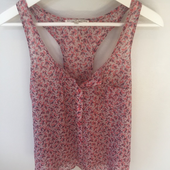 Racerback flower tank