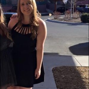 Black cocktail dress