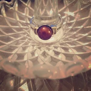 Amazon Collection Sterling Silver Pearl Ring