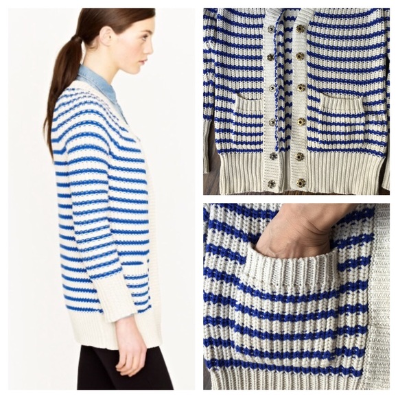 J.Crew Ripplestitch Cardigan (Stripe) - Picture 4 of 4