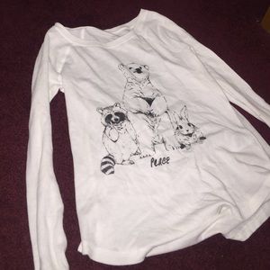 Long sleeve peace shirt