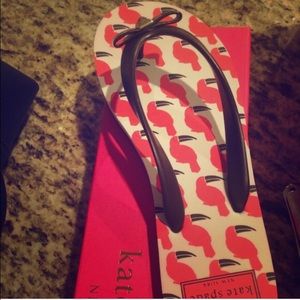 Kate spade flamingo sandals never been worn