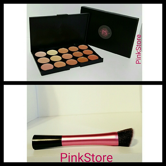 Contour Cream Palette Kit wit Pink Brush Nw
