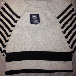 Grey and Black stripe Sweater