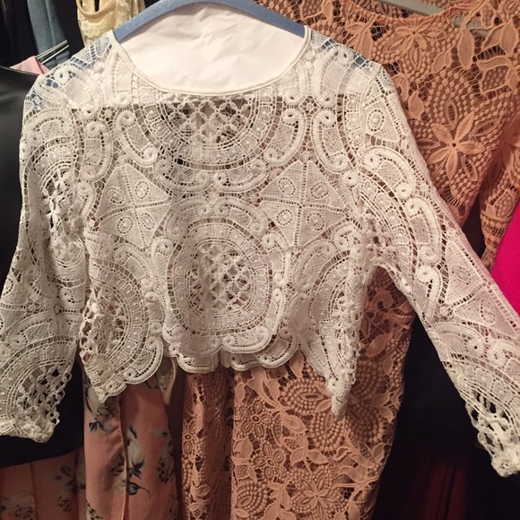 Lace crop top