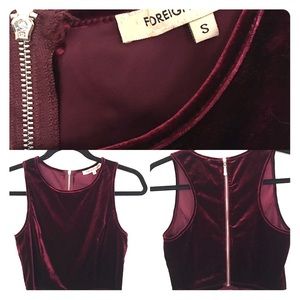 Foreign Exchange Velvet Crop Top