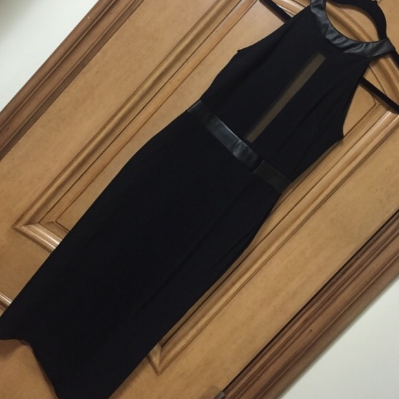 Black mesh dress