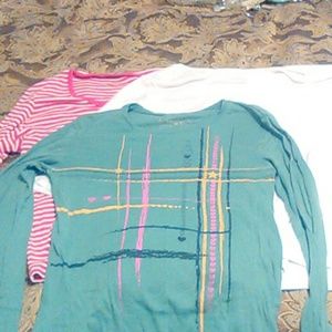 3 Long Sleeved shirts, good condition