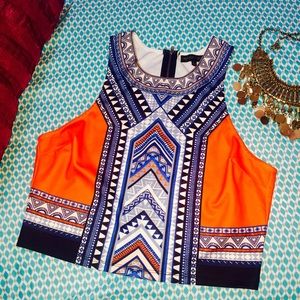 Tribal Print Crop Top 👌