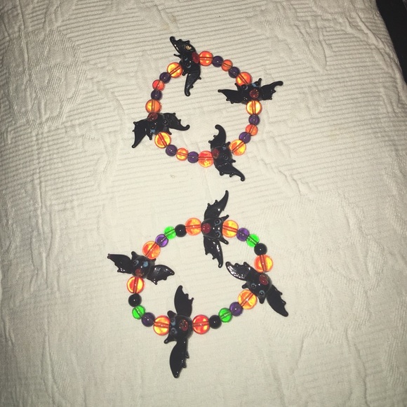 Halloween bats bracelets