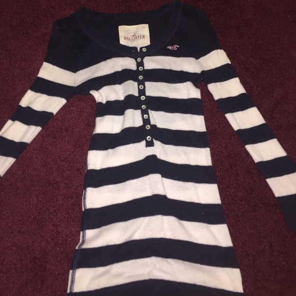 Navy blue stripe sweater - Picture 1 of 2