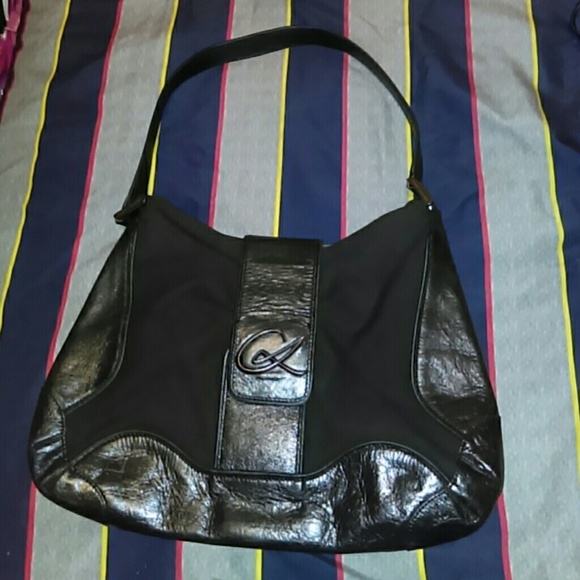 Christian lacroix black shoulder bag