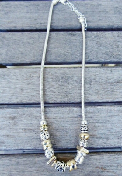 Premium Silver Toggle Necklace