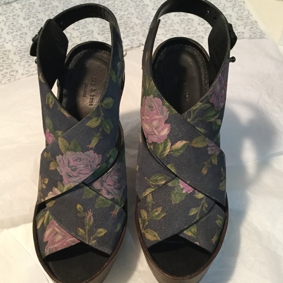 Rag & Bone Sloane Floralprint Platform Sandals