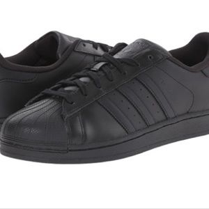 all black shell toes