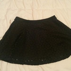 NWT black cut out design mini skirt!