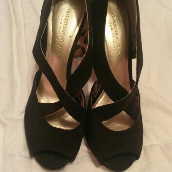 Black strappy heels!