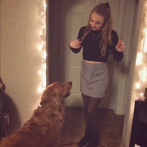 Ribbed knit crop top