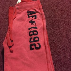 Red sweatpants
