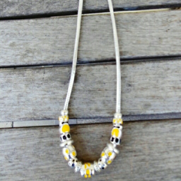 Silver Polka Dot Necklace