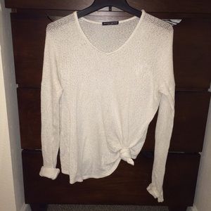 Lightweight cream knit sweater