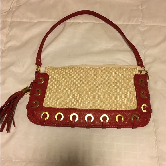 SPRING TIME small woven purse/clutch