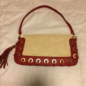 SPRING TIME small woven purse/clutch