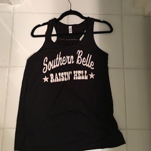 Southern Belle Raisin Hell tank top