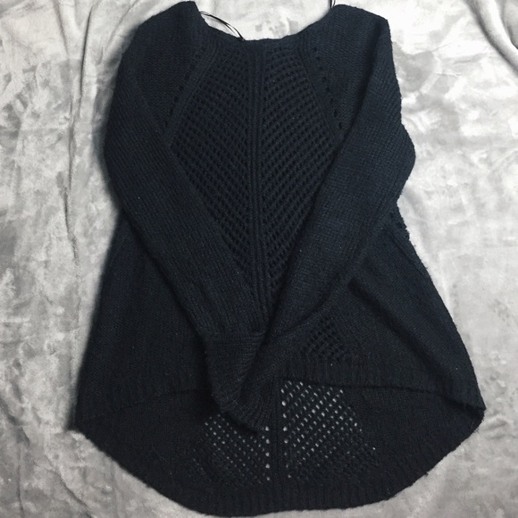 oversized knit high low sweater