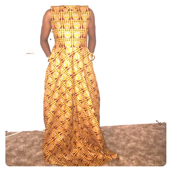 Maxi Ankara Cotton Dress