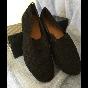 New Black Flats Size 7