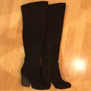 H&M Over the Knee Faux Suede Boots