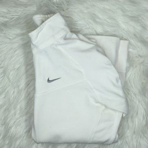 White Nike zip-up sweater