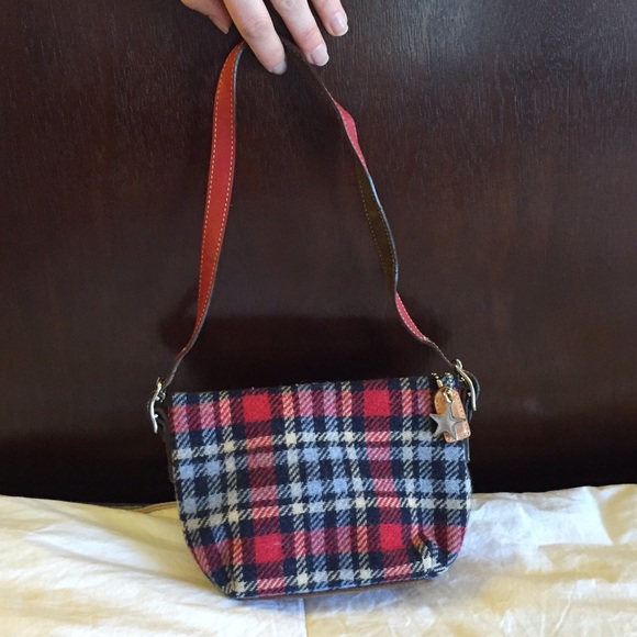 Coach plaid / flannel small purse