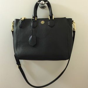 Tory Burch black arm/cross body bag