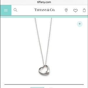 11mm Tiffany silver heart pendant