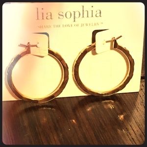Gold hoop earrings
