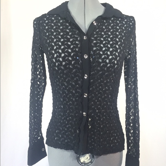 Black Netted Shirt