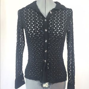 Black Netted Shirt