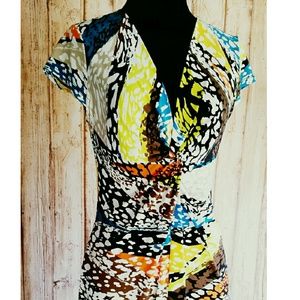 Multi colored BCBG dress